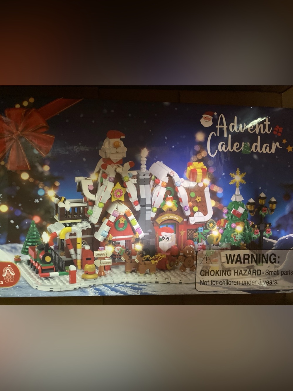 Building Blocks Bricks Gingerbread House Advent Calendar